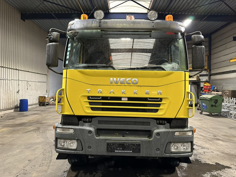 Camion ampliroll Iveco TRAKKER 350 6x4 HOOKLIFT + CRANE FASSI F120.22 (5/6 F) - *342.000km* - STEEL SPRING / BIG AXLES - AS TRONIC AUTOMATIC GEARBOX