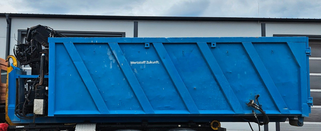 Camion ampliroll Kranmulde Jonsered 990 Kran Container