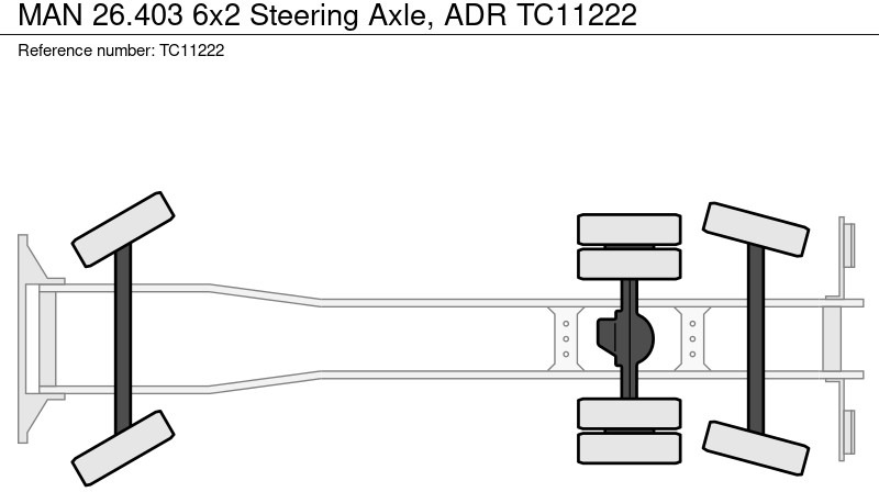 Camion ampliroll MAN 26.403 6x2 Stuuras, ADR