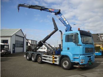 Camion ampliroll MAN 36-430 8X2 HMF 20TON CRANE HOOK