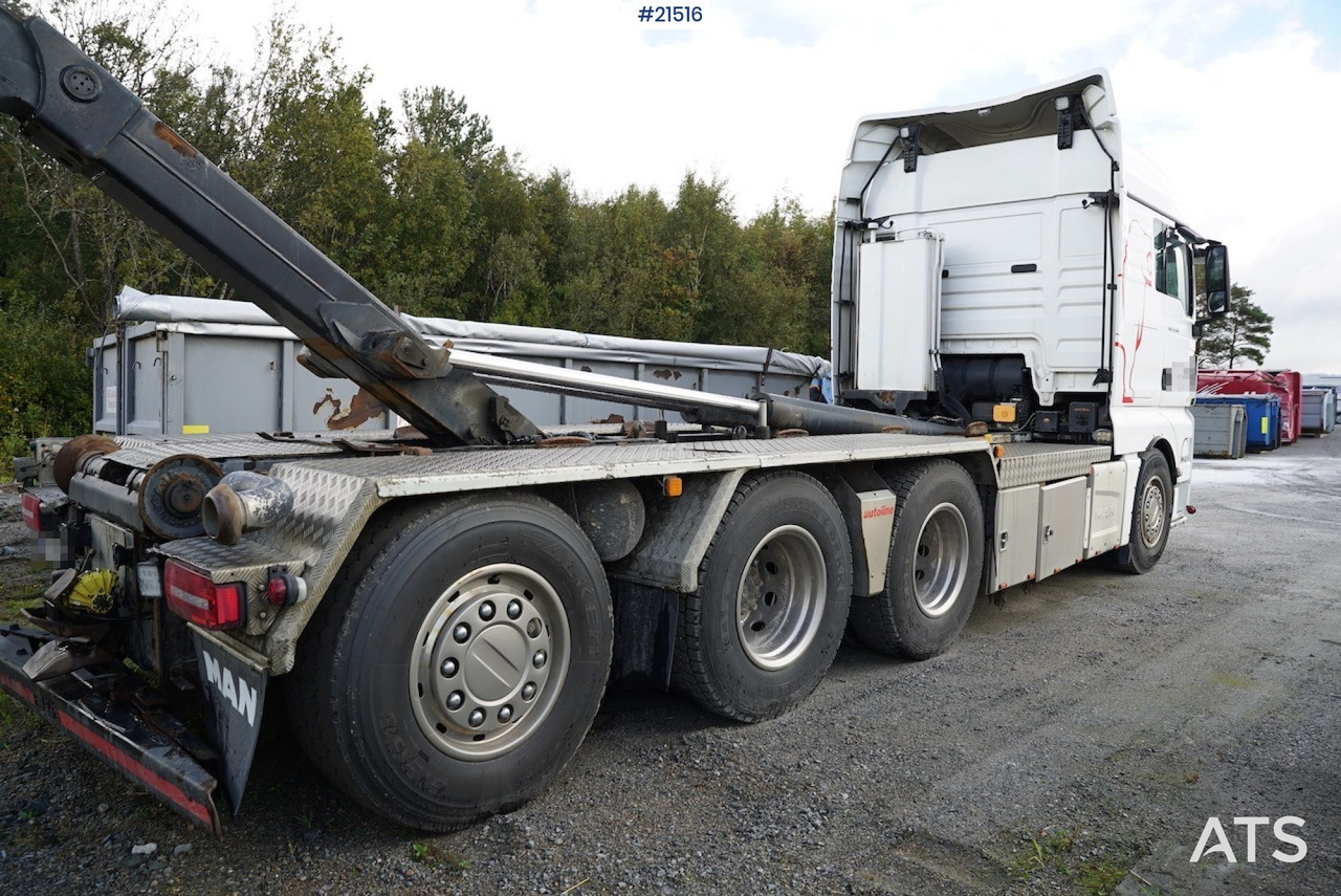 Camion ampliroll MAN Man TGX 35.560 8x4 tridem krokbil