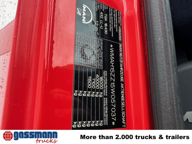 Camion ampliroll MAN TGA 18.430 4X2 LL, 2x AHK