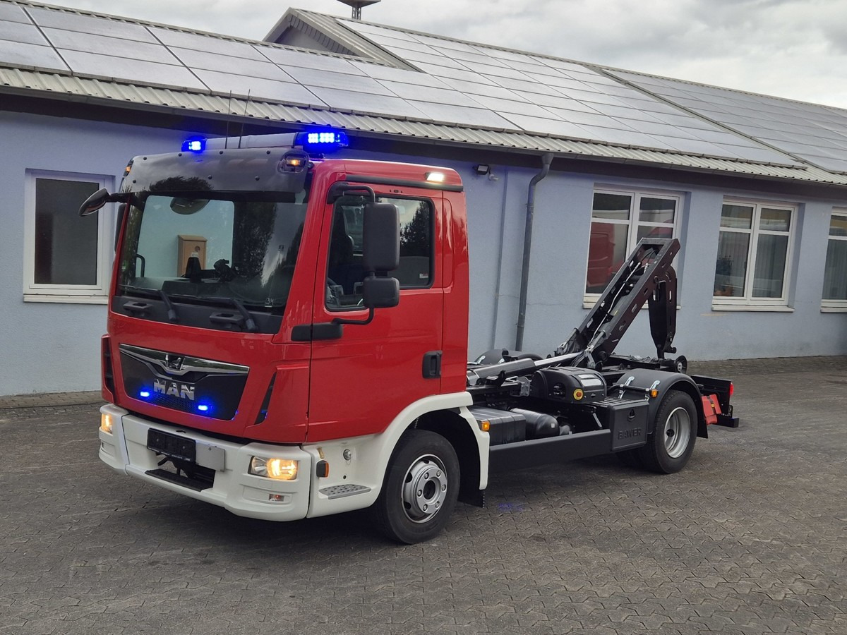 Camion ampliroll MAN TGL 8.190 Feuerwehrfahrzeug City Abrollkipper