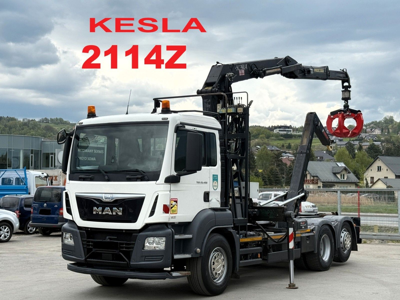 Camion ampliroll MAN TGS 26.400 Abrollkipper* KESLA 2114Z* TOP