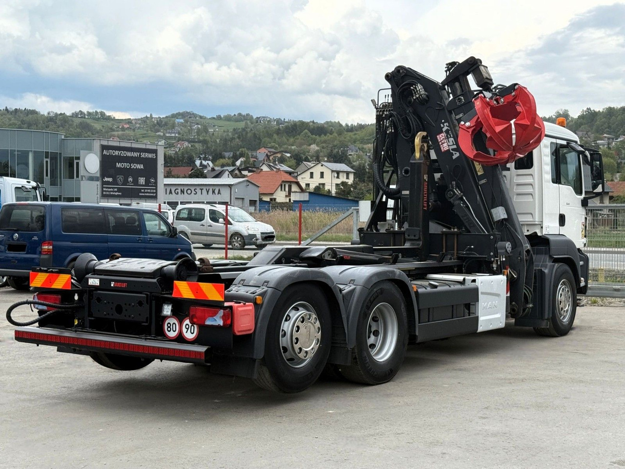 Camion ampliroll MAN TGS 26.400 Abrollkipper* KESLA 2114Z* TOP