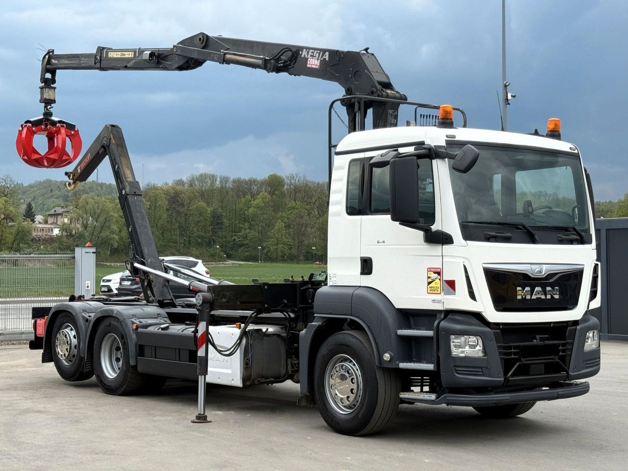 Camion ampliroll MAN TGS 26.400 Abrollkipper* KESLA 2114Z* TOP