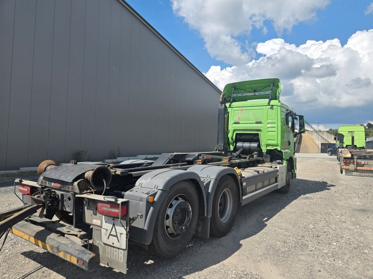 Camion ampliroll MAN TGS 26.510 Abrollkipper HIAB Lift -Lenkachse
