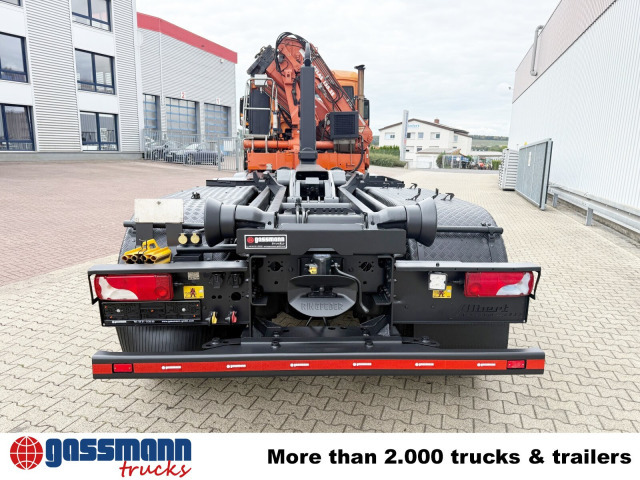 Camion ampliroll MAN TGS 35.440 8x4 BL, Meiller 19.62, Atlas Kran