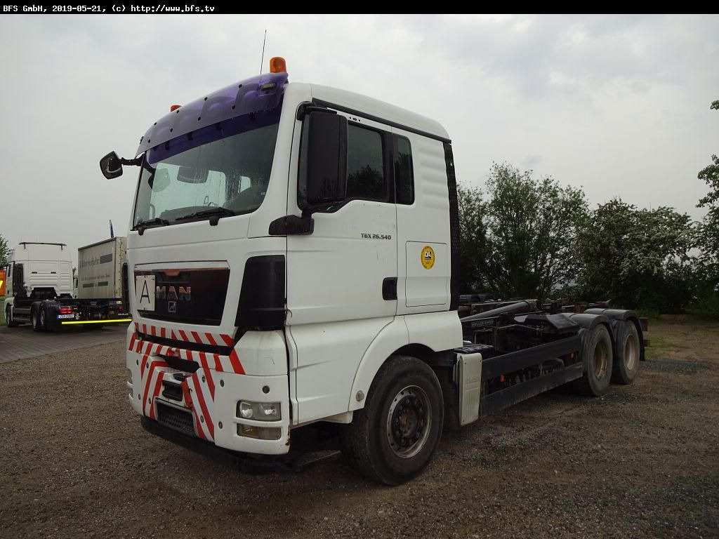 Camion ampliroll MAN TGX 26.540 6x4 BB Anhängerhydraulik