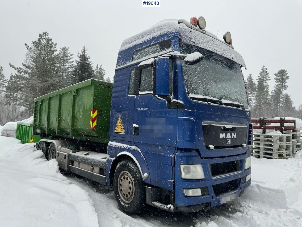 Camion ampliroll MAN TGX 33.680 Krokbil med Palift Krok
