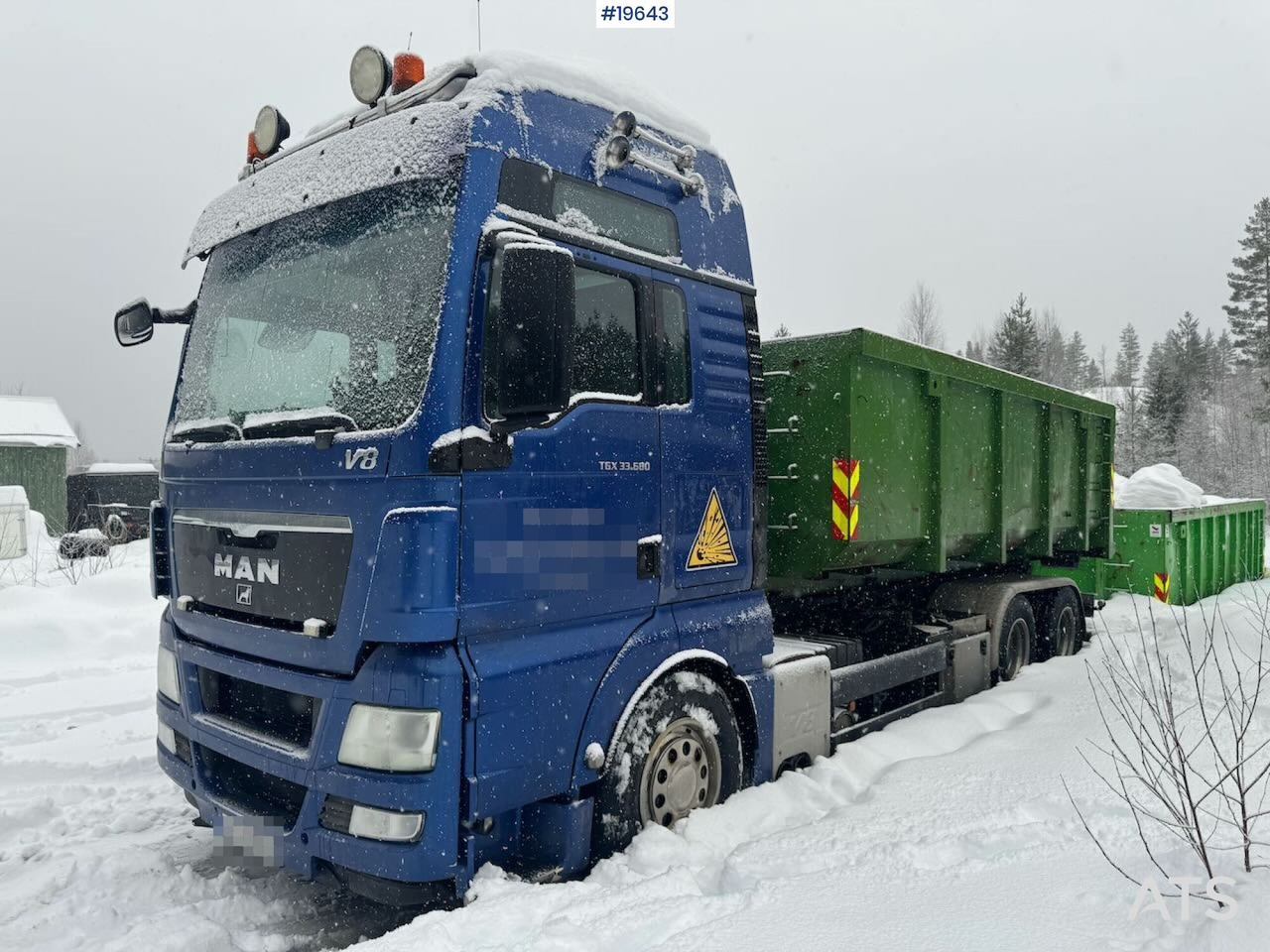 Camion ampliroll MAN TGX 33.680 Krokbil med Palift Krok