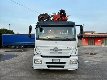 Camion ampliroll MERCEDES-BENZ MERCEDES AXOR 2533 SCARRABILE CON GRU E POLIPO