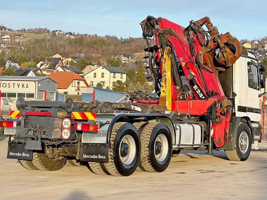 Camion ampliroll Mercedes-Benz ACTROS 3340 * ABROLLKIPPER * EPSILON E245ZA /6x4