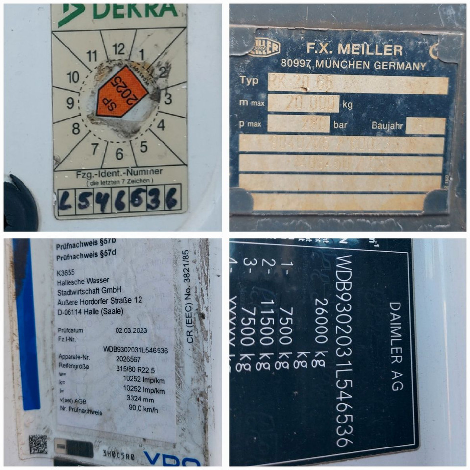 Camion ampliroll Mercedes-Benz Actros 6-Zyl. 2546 ABROLLKIPPER MEILER