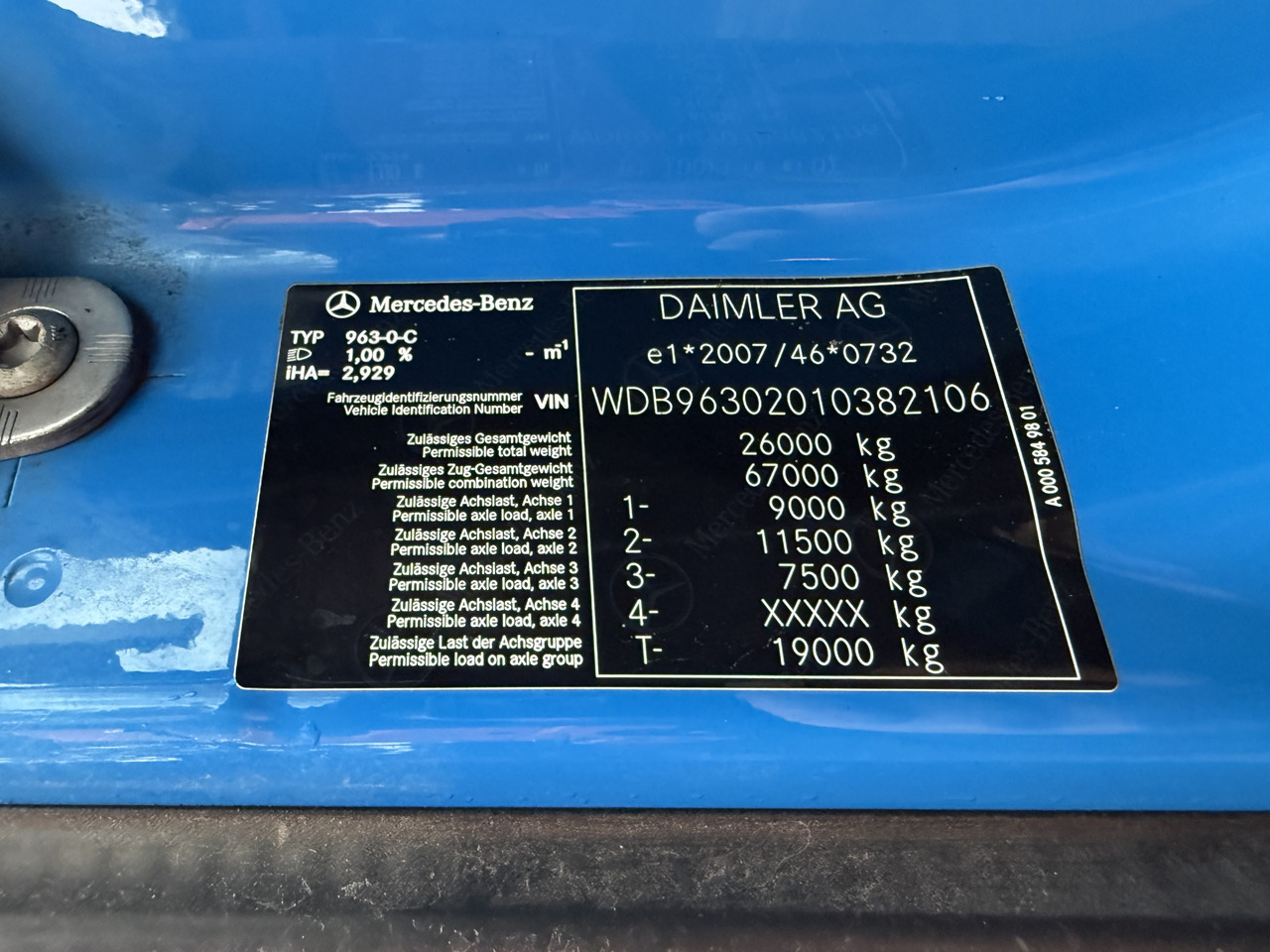 Camion ampliroll Mercedes-Benz Actros MP5 2546 6X2 Meiller RS21