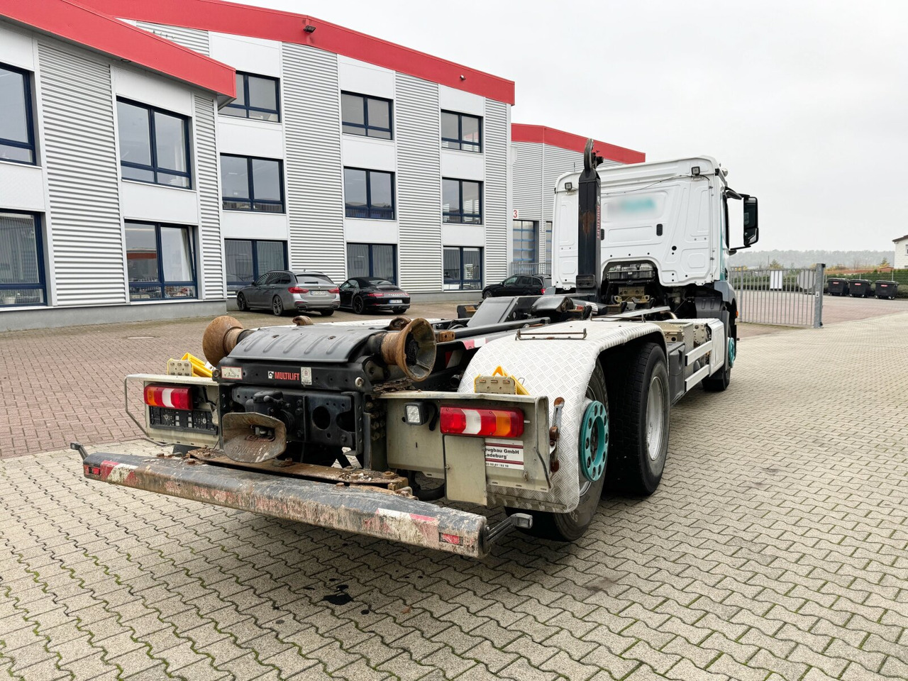 Camion ampliroll Mercedes-Benz Antos 2536 L 6x2 Antos 2536 L 6x2, Liftachse, Hiab XR 21S61 bis 7 m Container