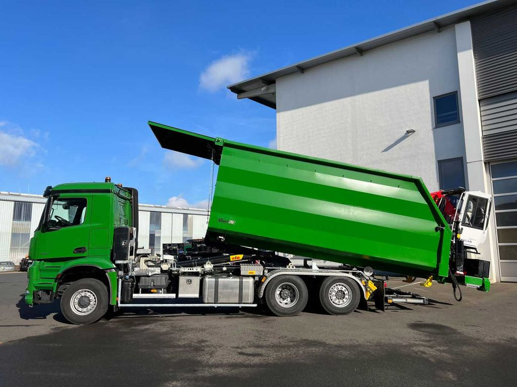 Camion ampliroll Mercedes-Benz Arocs 2751 6x2 HAD / Abroller EBERT Fällbox Q150