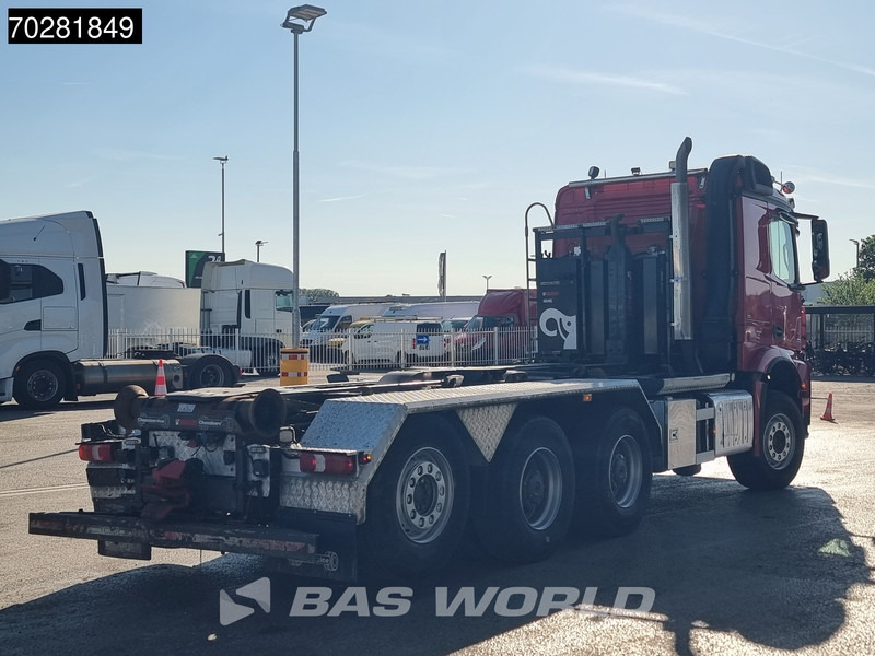 Camion ampliroll Mercedes-Benz Arocs 3258 8X4 24t Hiab XR24SL5924 Retarder Big-Axle Lift-Lenkachse Euro 6