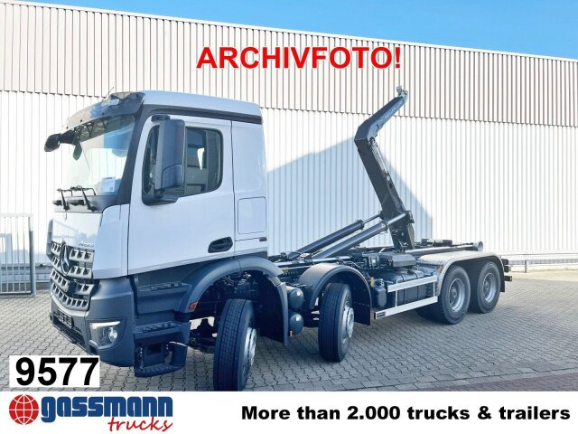 Camion ampliroll Mercedes-Benz Arocs 4148 K 8x4/4/45, Turbo-Retarder-Kupplung,