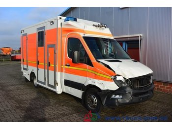 Camion ampliroll Mercedes-Benz Sprinter 516 CDI RTW Unfall Motor & Getriebe OK