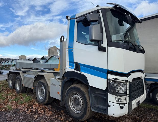 Camion ampliroll Renault C460 8x4, E6, Abroll Troesch, Retarder Unfall