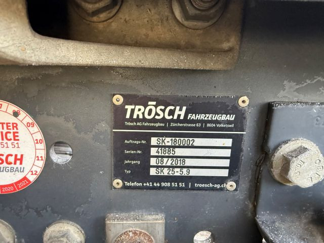Camion ampliroll Renault C460 8x4, E6, Abroll Troesch, Retarder Unfall