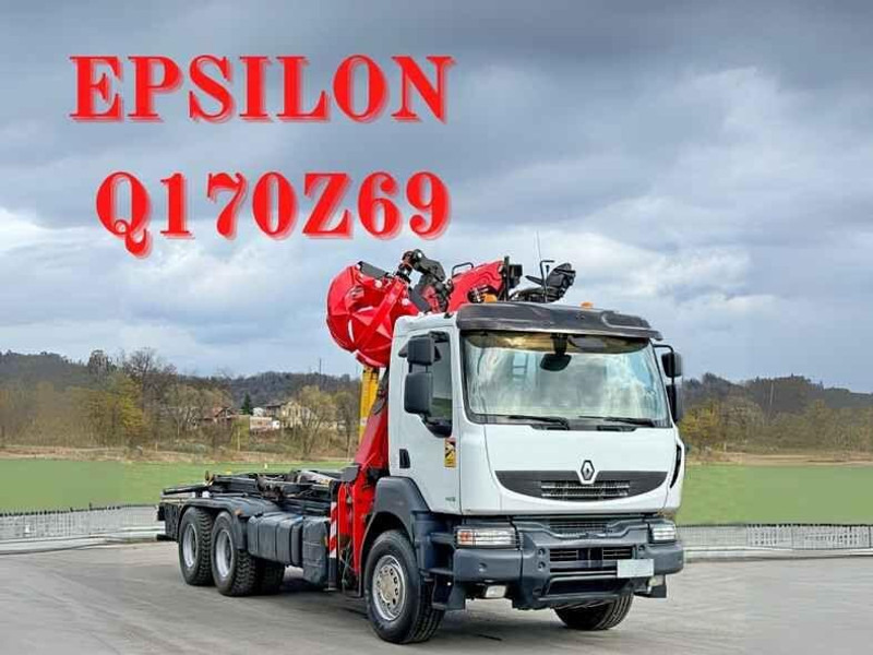 Camion ampliroll Renault KERAX 460 DXI * ABROLLKIPPER * EPSILON Q170Z69 * 6x4
