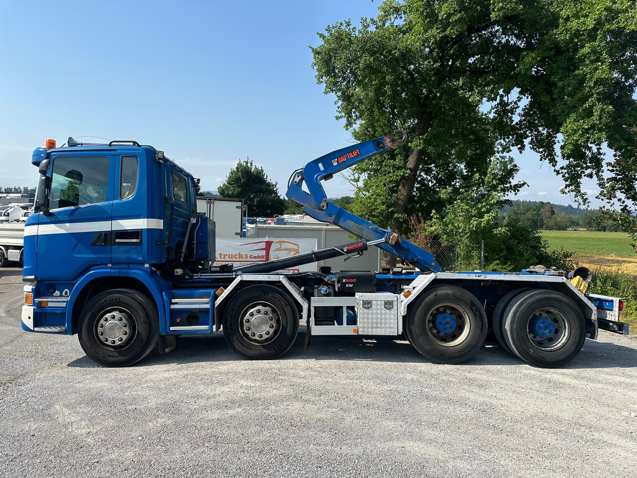 Camion ampliroll SCANIA G450 8x4 Hiab