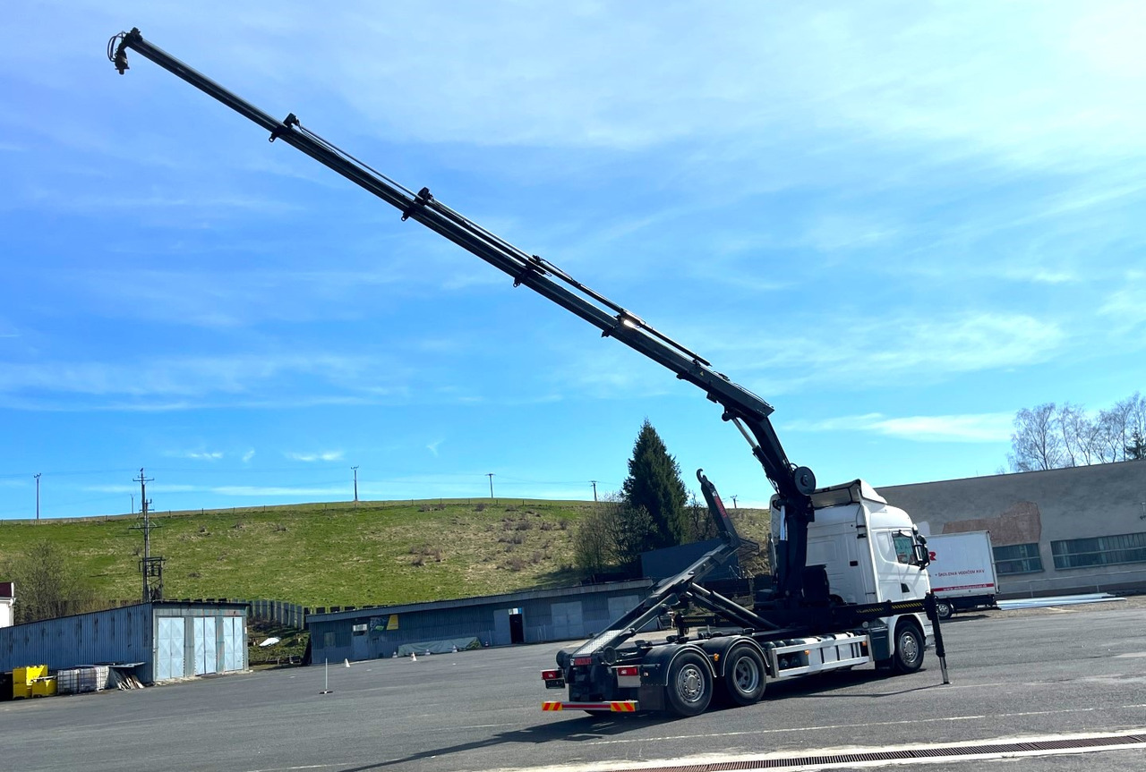 Camion ampliroll SCANIA G490, 10/2015, 6x2, Crane hook lift, Hiab 244 - 5 Hipro + RC