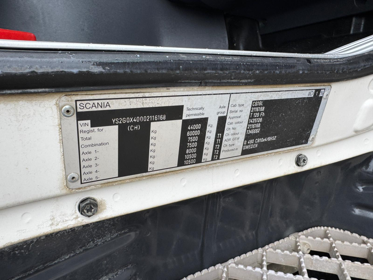 Camion ampliroll SCANIA G490 10x4 2S Moser