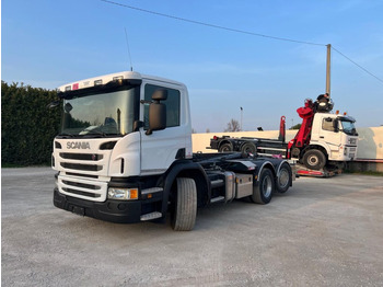 Camion ampliroll SCANIA P410 SCARRABILE CON RIDUTTORE AI MOZZI