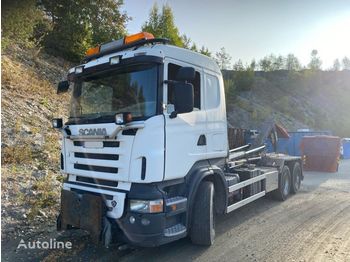 Camion ampliroll SCANIA R500 6x2 manual, retarder,big axle