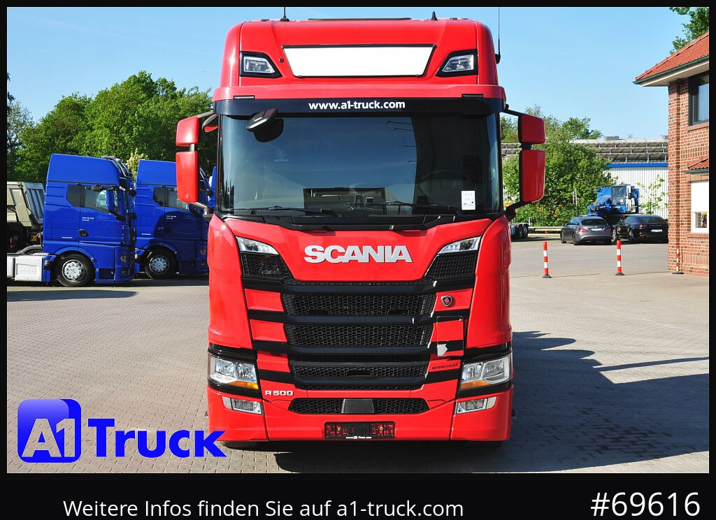 Camion ampliroll SCANIA R500, Abrollkipper, HIAB, Lift-Lenkachse,