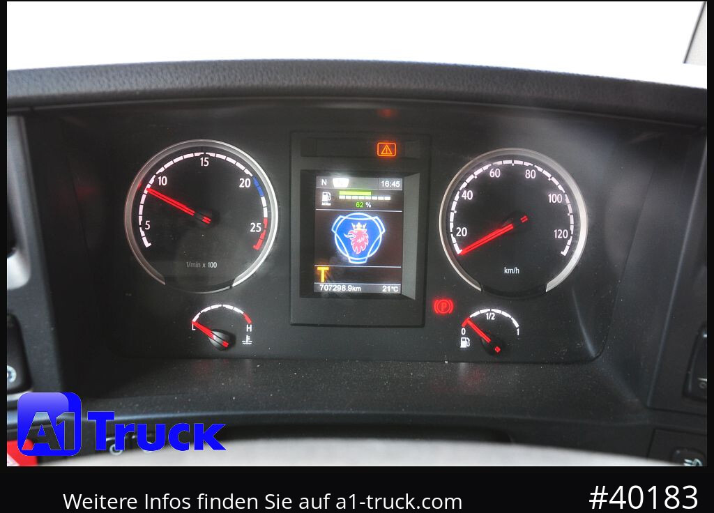 Camion ampliroll SCANIA R500, V8,, Meiller, Liftachse,