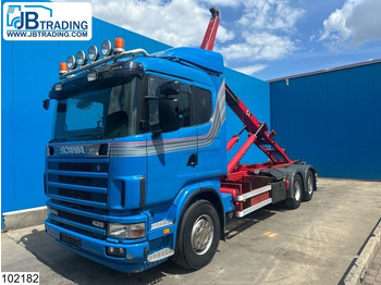 Camion ampliroll Scania 124 420 6X2, EURO 3, Retarder, Meiller