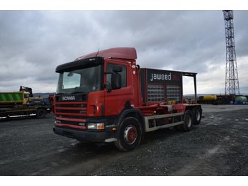 Camion ampliroll Scania 124 G 420 / Gergen Abroller / 6x2 / TüV