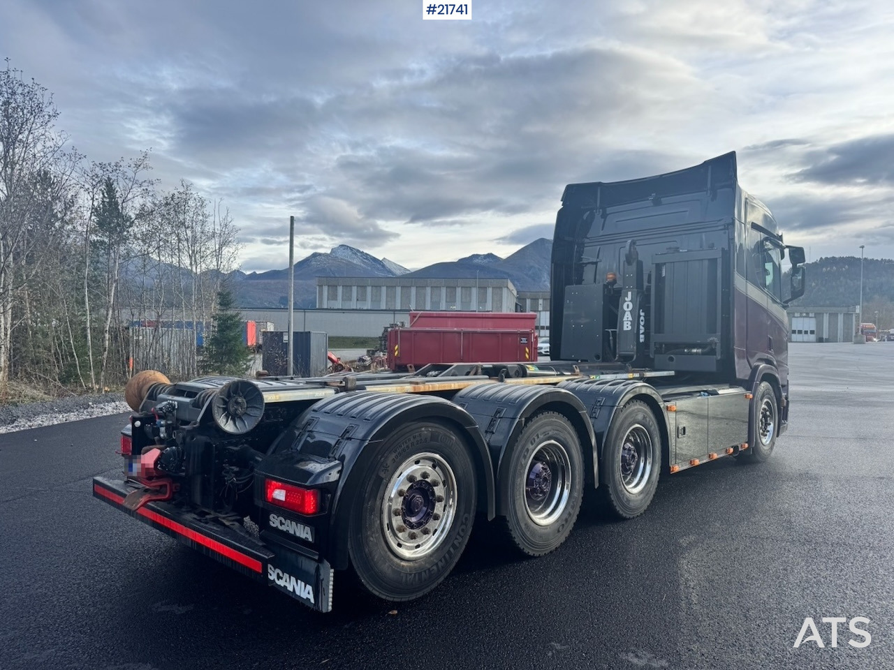 Camion ampliroll Scania 2018 Scania R580 Tridem Krokbil m/ Kranhydraulikk. Nylakkert!