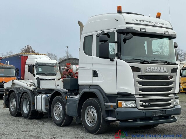 Camion ampliroll Scania G 450 8x2 M-TEC Silosteller 1. Hand Retarder