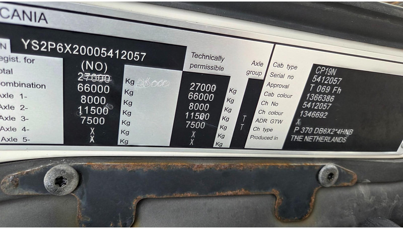 Camion ampliroll Scania P370 6X2*4 HMF 1730