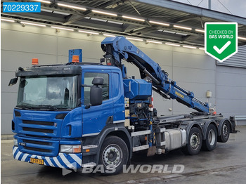 Camion ampliroll Scania P380 8X2 NL-Truck Hiab 211 E-3 Hipro kran VDL 21-6200 Euro 5