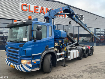 Camion ampliroll Scania P 360 8x2 Hiab 21 Tonmeter laadkraan