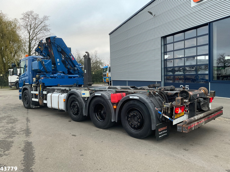 Camion ampliroll Scania P 360 8x2 Hiab 21 Tonmeter laadkraan