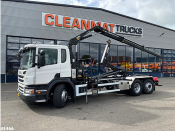 Camion ampliroll Scania P 400 Retarder Hiab 8 Tonmeter laadkraan
