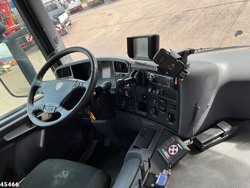 Camion ampliroll Scania P 400 Retarder Hiab 8 Tonmeter laadkraan