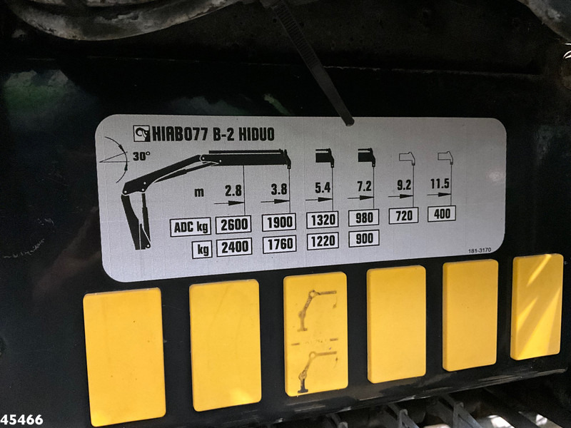 Camion ampliroll Scania P 400 Retarder Hiab 8 Tonmeter laadkraan