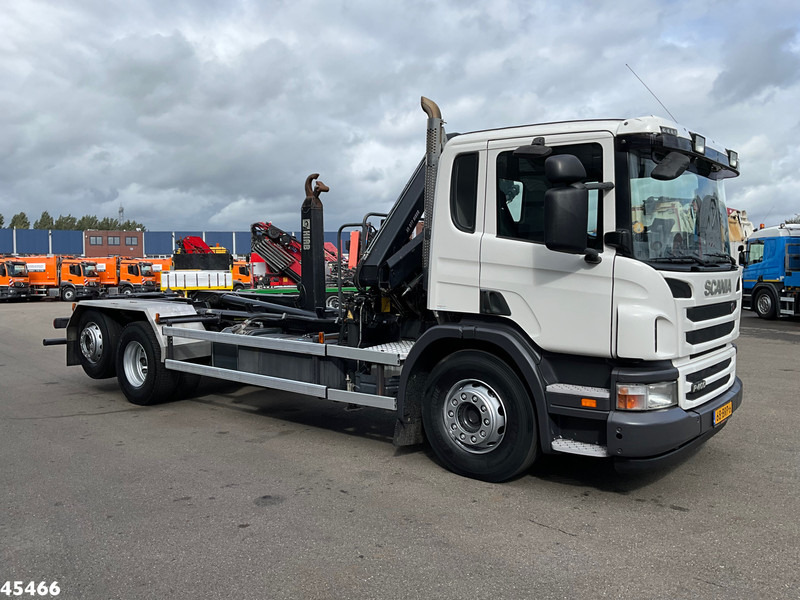 Camion ampliroll Scania P 400 Retarder Hiab 8 Tonmeter laadkraan