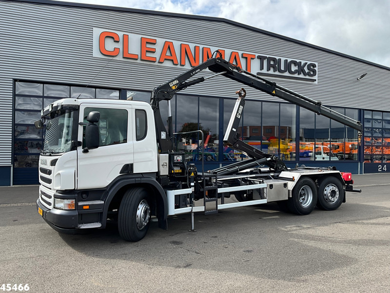 Camion ampliroll Scania P 400 Retarder Hiab 8 Tonmeter laadkraan