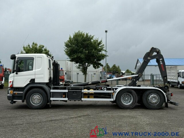 Camion ampliroll Scania P 410 Hiab Lenkbare Nachlauf Liftachse Nur162TKM