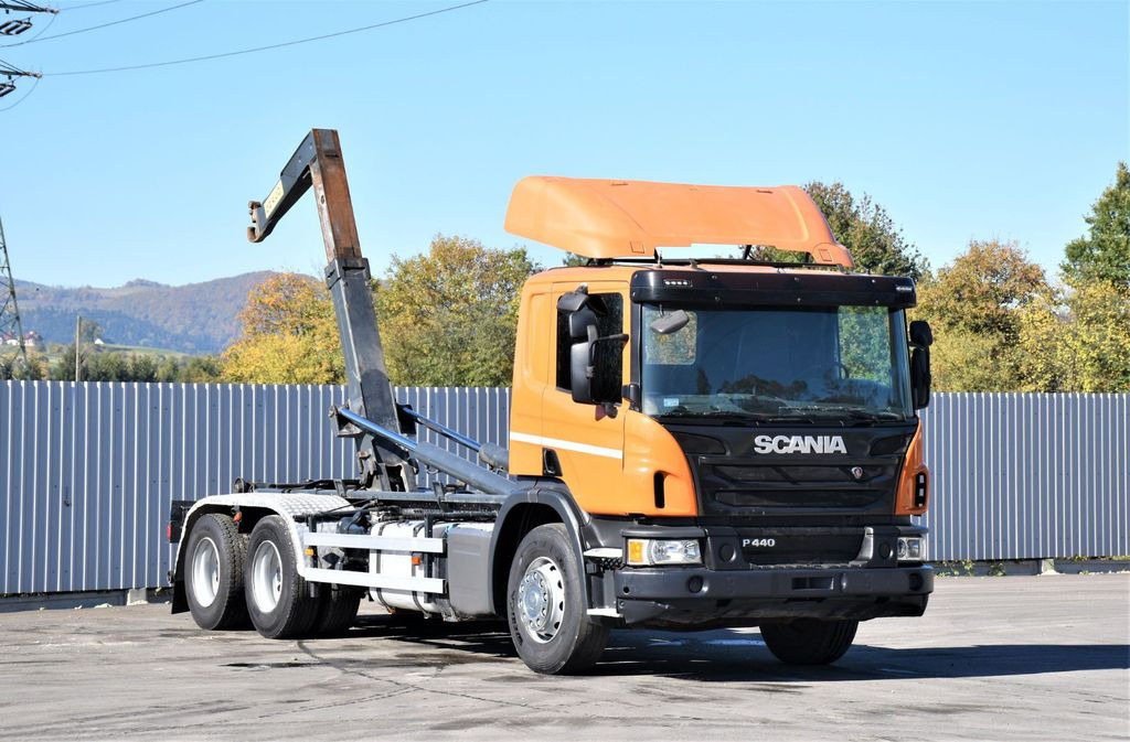 Camion ampliroll Scania P 440 Abrollkipper * 6x4* Top Zustand !