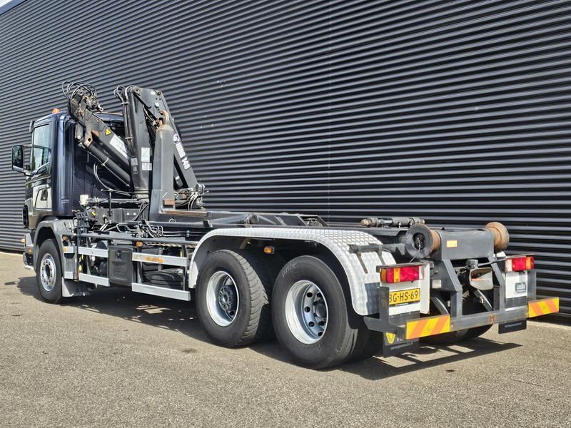 Camion ampliroll Scania R114.340 6x2 / HIAB CRANE + 25T HOOKLIFT